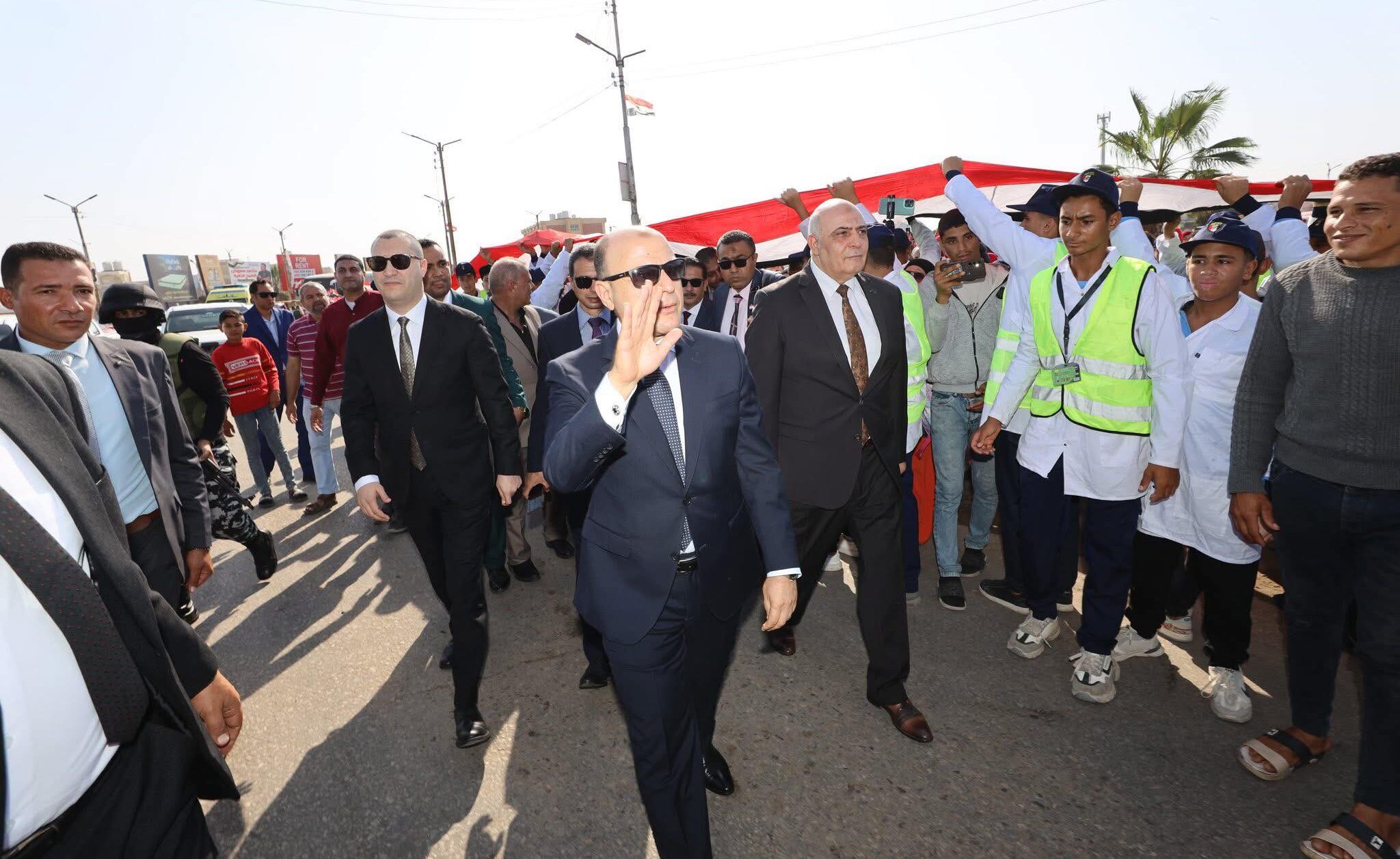 استقبال حافل من أهالي البرلس لمحافظ كفرالشيخ في الذكرى الـ69 لمعركة البرلس البحرية المجيدة  