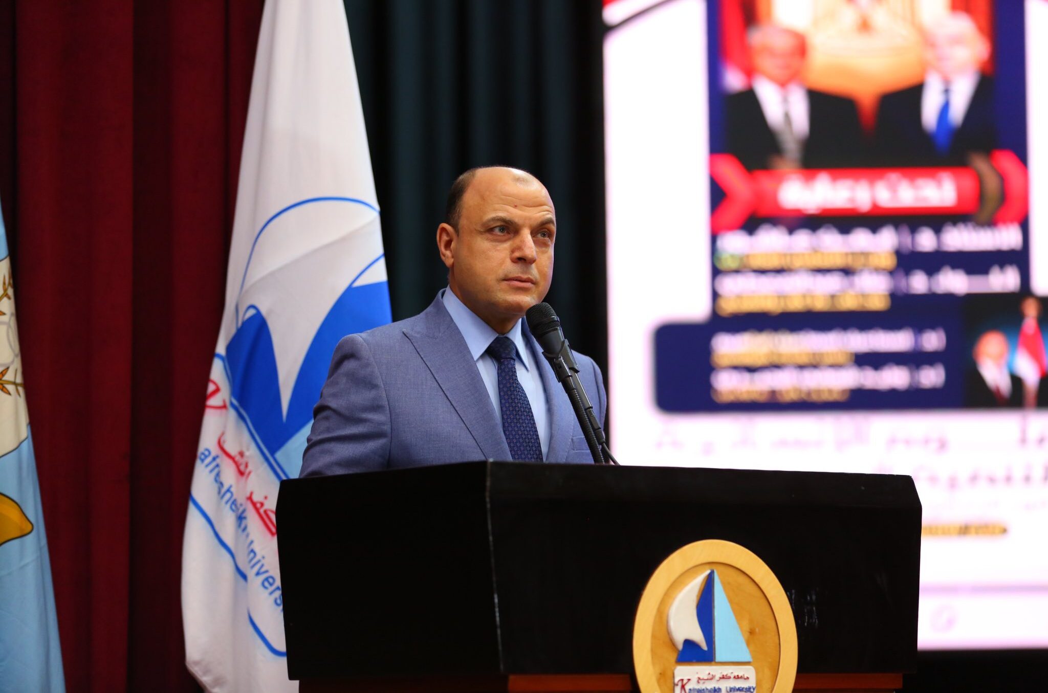 محافظ كفرالشيخ يشهد افتتاح المؤتمر العلمي الثالث لكلية الآداب بالجامعة حول العلوم الإنسانية والتنمية المستدامة  