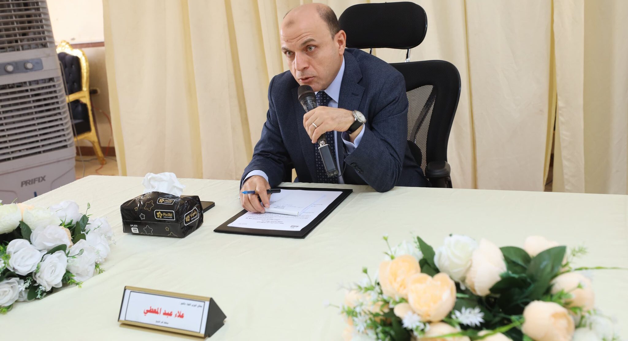 محافظ كفرالشيخ يعقد اجتماعاً موسعاً بمستثمري المنطقة الصناعية ببلطيم.. نموذج جاذب للاستثمار.. عقود نهائية وغاز طبيعي وحماية مدنية لخدمة المصانع  