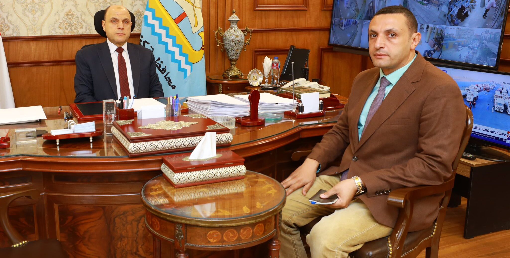 محافظ كفرالشيخ يبحث مع رئيس قطاع الكهرباء تطوير الشبكات والخدمات المقدمة للمواطنين  