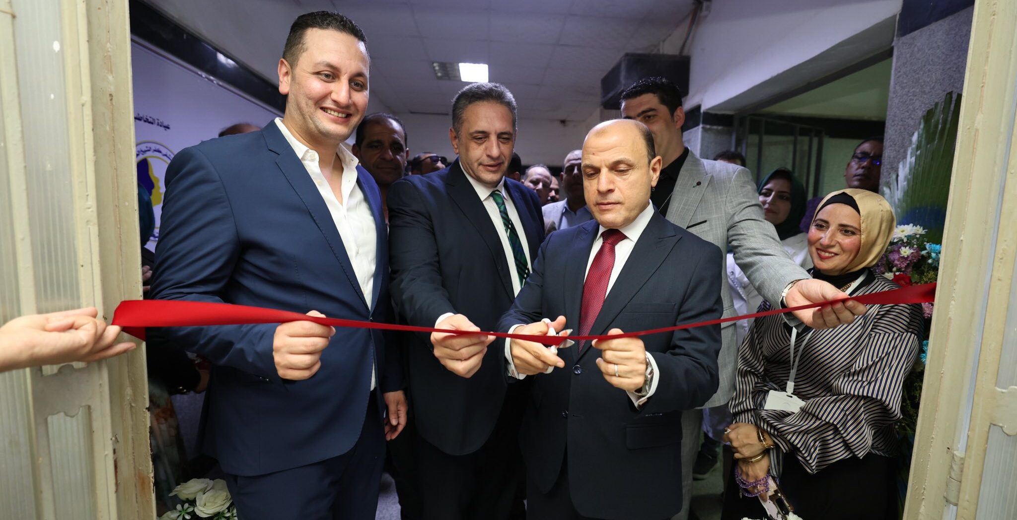 محافظ كفرالشيخ يفتتح عيادة التخاطب بالمستشفى العام  