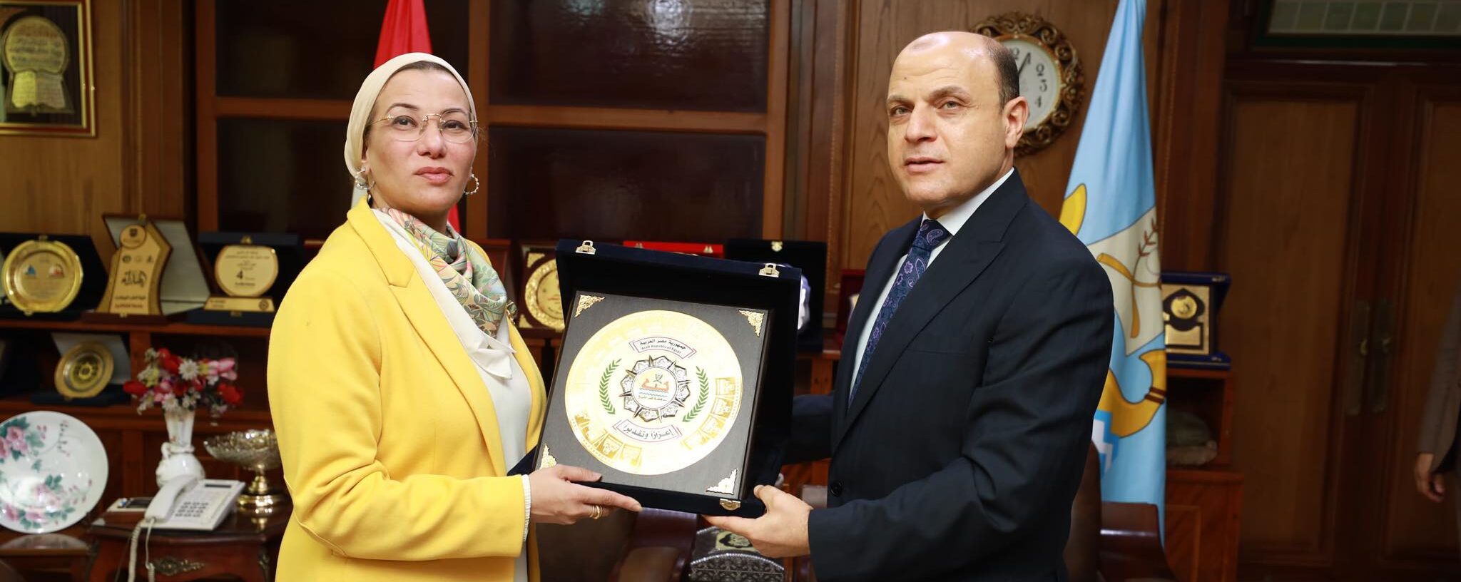 محافظ كفرالشيخ يستقبل وزيرة البيئة قبيل انطلاق مؤتمر “الابتكار من أجل مستقبل أخضر”  