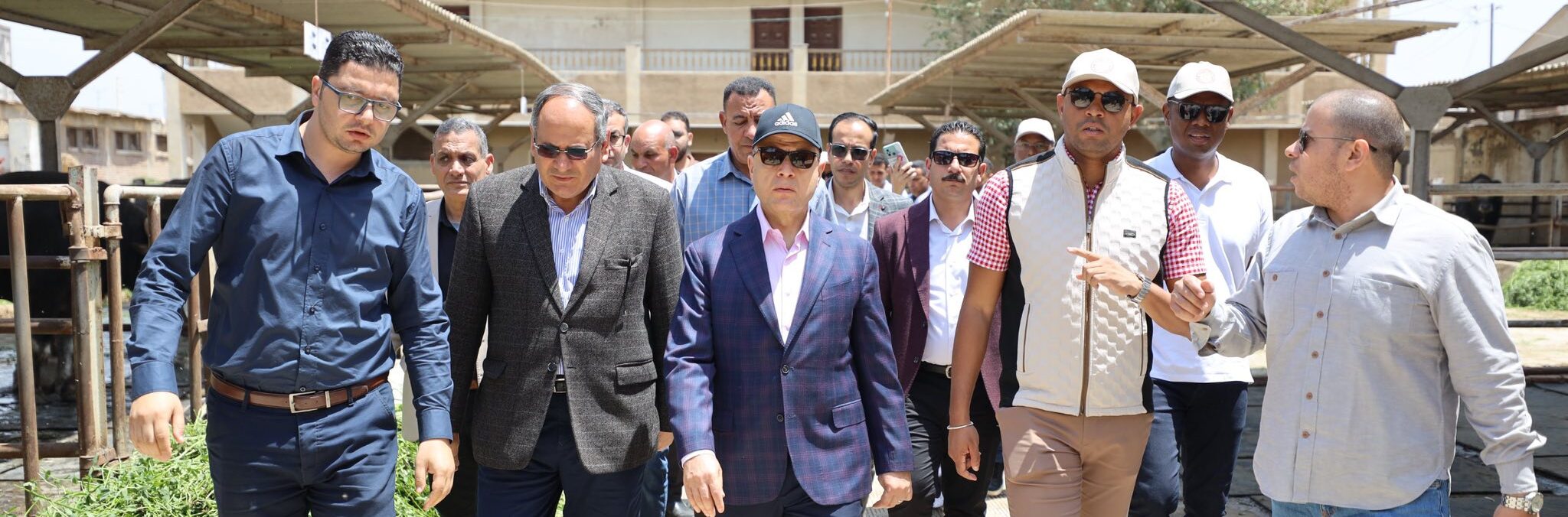 محافظ كفرالشيخ ووزير الزراعة والثروة الحيوانية بجمهورية مدغشقر يتفقدان المركز الدولي للتلقيح الصناعي بـ"سخا"  