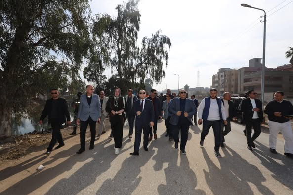 اللواء دكتور علاء عبدالمعطي: الانتهاء من تركيب 108 عمود إنارة بكشافات ليد حديثة بطريق «إبشان  أبو بدوي» ببيلا بطول 3 كم  