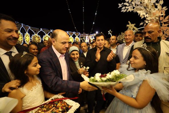 وزير الشباب والرياضة ومحافظ كفرالشيخ يفتتحان مشروعات إنشائية بمركز شباب مدينة فوه لدعم وتطوير الأنشطة الرياضية والخدمية  