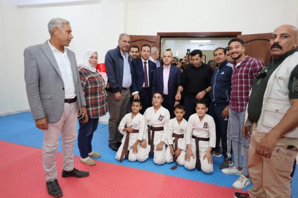 وزير الشباب والرياضة ومحافظ كفرالشيخ يفتتحان مقر مركز شباب الغنيمي بقلين.. على مساحة 200م2  