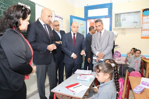 وزير التربية والتعليم ومحافظ كفر الشيخ يتفقدان مدرستي "علي عبد الشكور للتعليم الأساسي" و "على عبد الشكور الرسمية للغات  