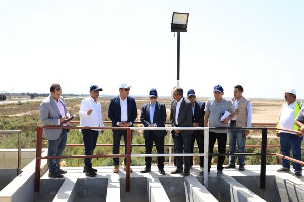 وزير الإسكان ومحافظ كفرالشيخ يتفقدان محطة مياه الشرب الشمالية بمطوبس ضمن «حياة كريمة»  