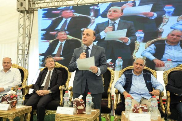 محافظ كفر الشيخ والسفير الياباني يشهدان فعاليات حفل مشروع تعزيز إنتاجية وحدة المياه في الزراعة  