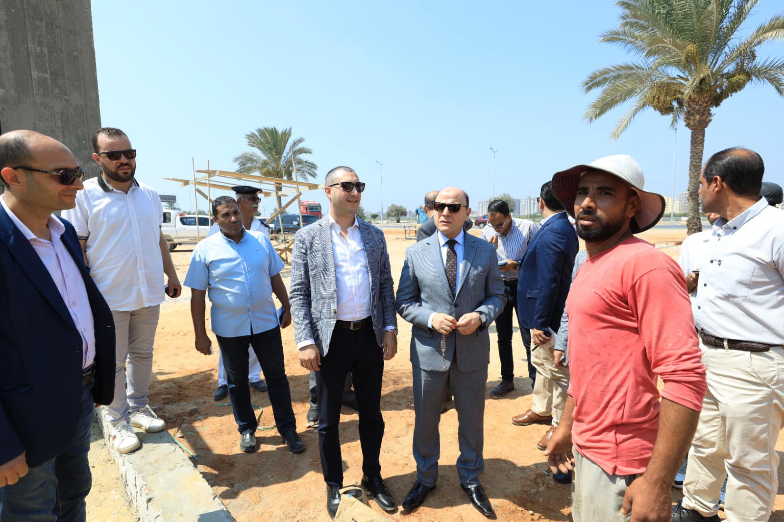 محافظ كفرالشيخ يتفقد مشروع تطوير منطقة مدخل عاصمة المحافظة  