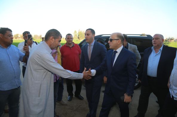 محافظ كفرالشيخ يقدم واجب العزاء لأسرة اللاعب « أحمد رفعت » بمسقط رأسه فى قرية إبشان ببيلا  